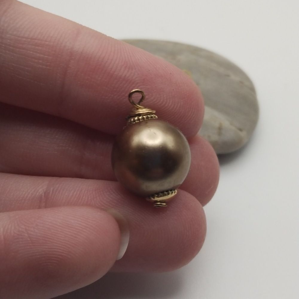 Coco ball drop necklace pendant